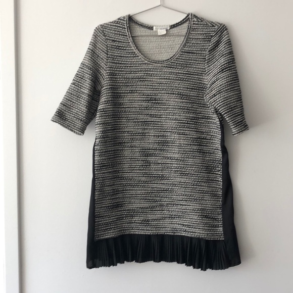 Anthropologie Clu + Willoughby Pleated Tweed Top! - Picture 2 of 8